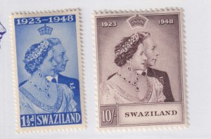 SWAZILAND #48-49   MINT *   Silver Wedding