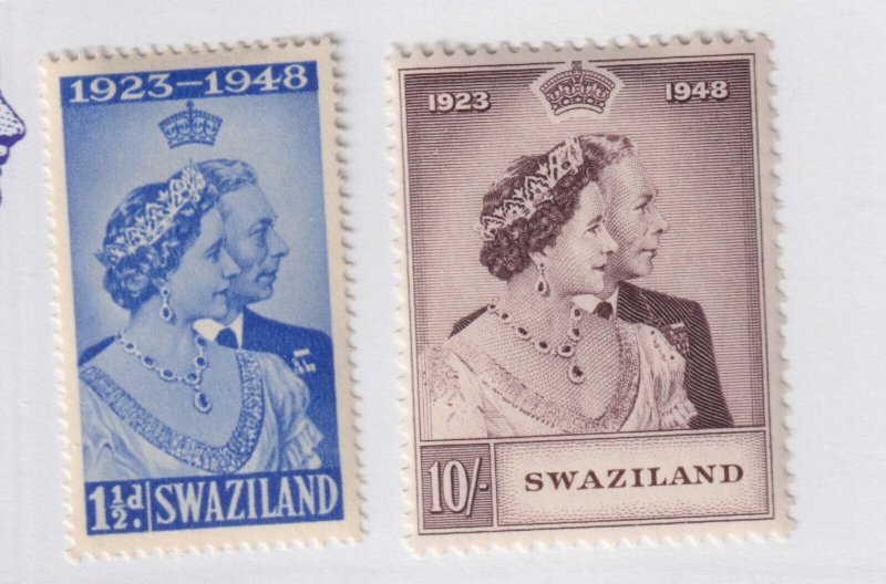 SWAZILAND #48-49   MINT *   Silver Wedding