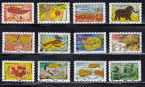 France 2017 Sc#5277-5288 The Senses: Taste Used