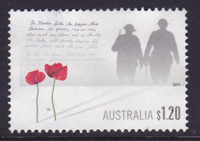 Australia 2011 -Anzac Day - 25th April - $1.20- used