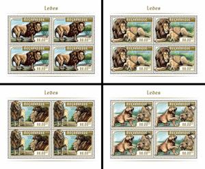 Z08 MOZ18215c MOZAMBIQUE 2018 Lions MNH ** Postfrisch