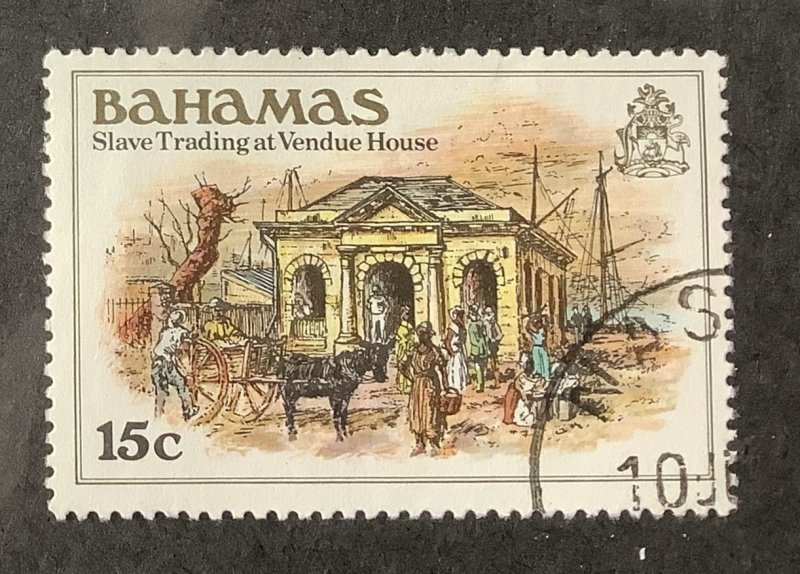 Bahamas 1980  Scott 469 used - 15c,   History of the Bahamas, Slave trading