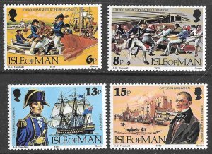 Great Britain-Isle Man # 158-61 Capt. Quilliam  (4) Mint NH