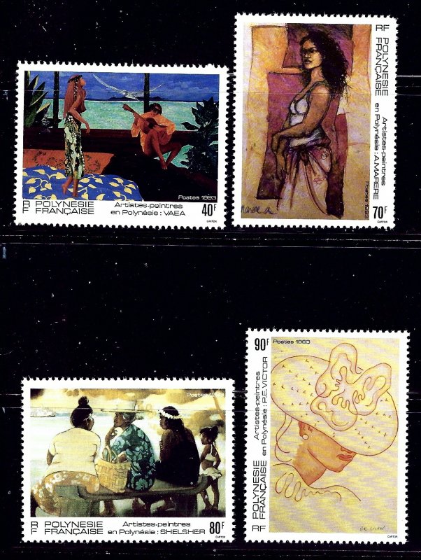 French Polynesia 629-32 1993 Paintings    (ap1141)