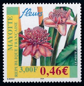 [67277] Mayotte 2001 Flora Flowers Blumen From Set MNH