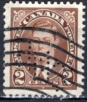 Canada; 1937: Sc. # 232: Used Perf. 12 CNR Perf. Single Stamp