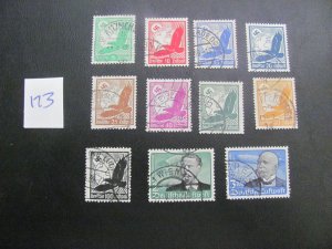 GERMANY 1934 USED SC C46-56 SET XF 95 EUROS (173)