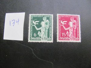 Germany 1936 MNH  SC 477-478 SET VF/XF 18 EUROS (134)