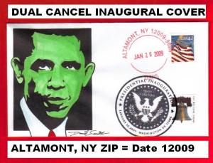 Obama Inauguration Cover Duel Cancel Zip Date