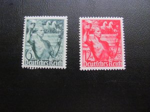 GERMANY 1938 MNH SC B116-17 YOUTH TORCH XF  (120)