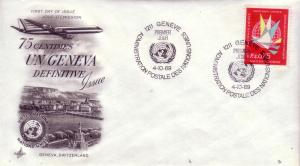 United Nations Geneva Issue FDC Sc.# 8 L369