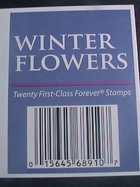 ​UNITED STATES-2014 SC#  4865b -AMERICAN WINTER FLOWERS -MNH BOOKLET-VERY FINE
