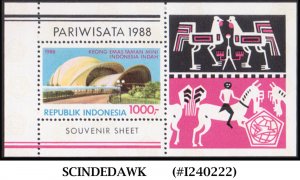 INDONESIA - 1988 TOURISM - MIN. SHEET MINT NH