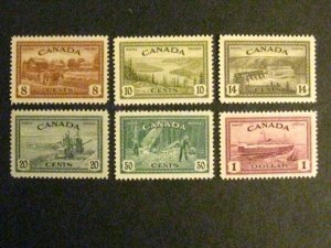 Canada #268-73 mint hinged  a1910.9723