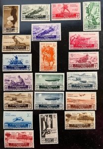 Italy Scott# 331-341, C66-C72, CE8-CE9 Unused F/VF NH Lot of 20 Cat $595.00