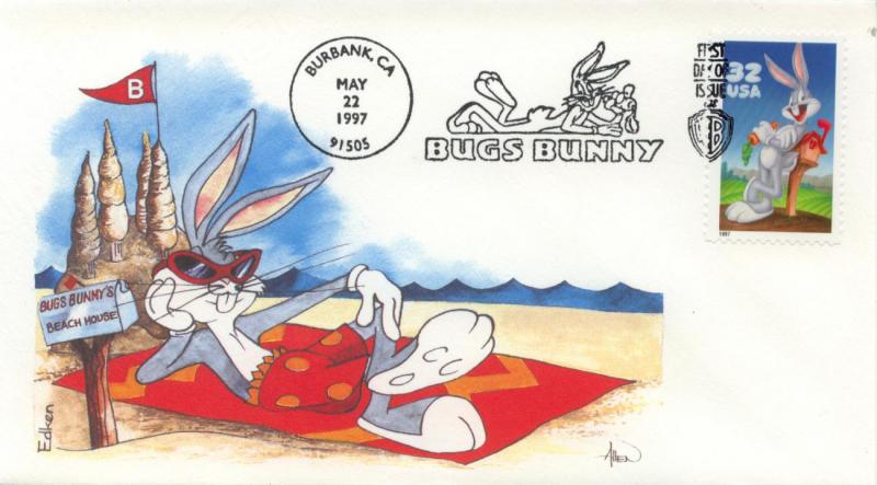 1997 Bugs Bunny (Scott 3137a) Edken FDC