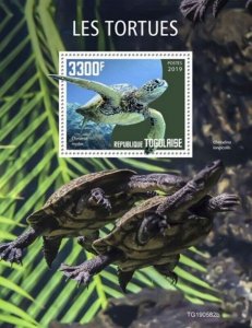 Togo - 2019 Turtles & Tortoises on Stamps - Stamp Souvenir Sheet - TG190582b