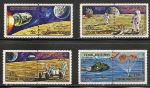 Cook Islands 319-22 1972 Apollo Moon Exploration set MNH