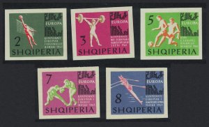 Albania Football Volleyball Boxing Rowing 5v Imperf 1963 MNH SG#769-773