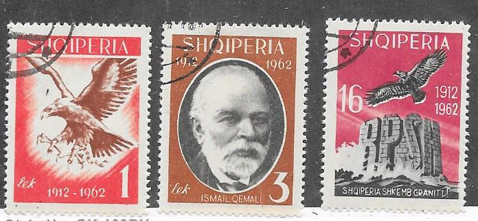 Albania  #644-646  CV $1.00