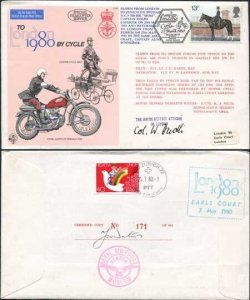 C66c To London by Cycle 1980 Special Signed by General Dudli (A)