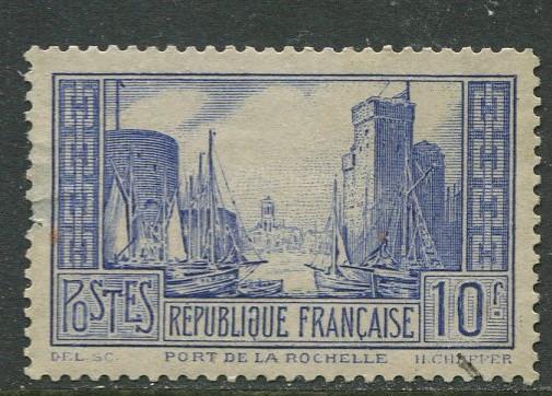 France - Scott 251A - General Issue -1929 - Used -Single 10fr Stamp