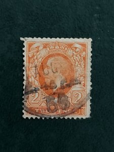 1934-36 GB  KG-V, 2p Orange Stamps Lying WMK 16 SW#178A