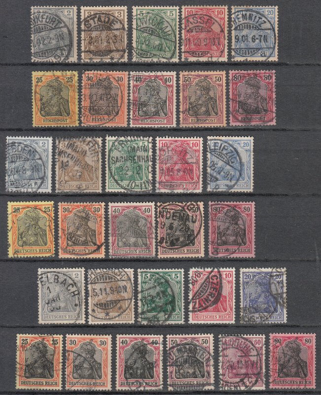 Germany - 1900/1922 Germania complete collection (7227)