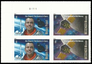 PCBstamps   US #4527/4528 PB $1.76(4x44c)Mercury Prog/Mission, MNH, (PB-1)