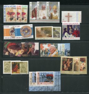 Vatican City 1292-1319 Stamps From 2005 MNH, Sheets are MH