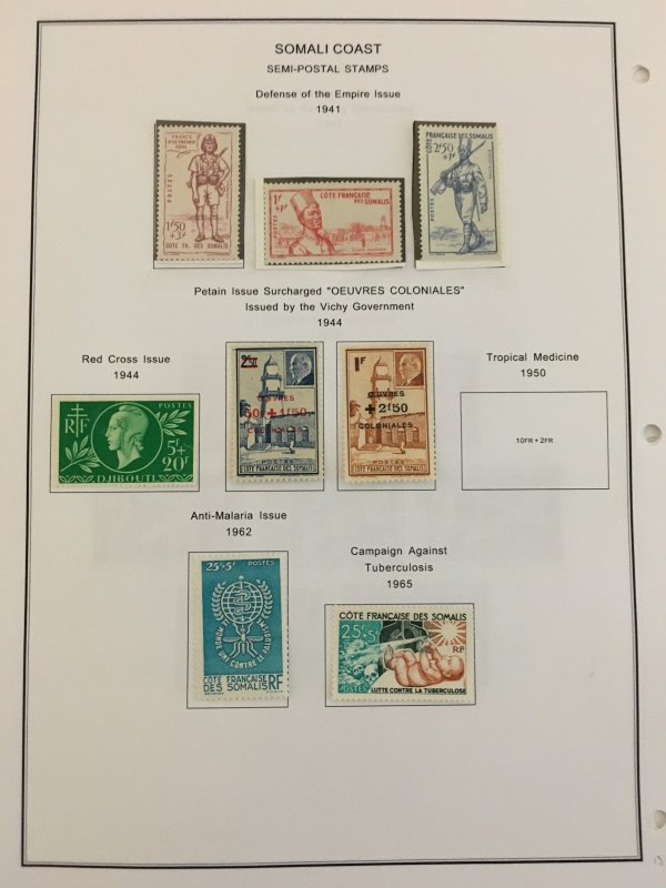 Excellent collection of Somali Coast, very high CV, many MNH