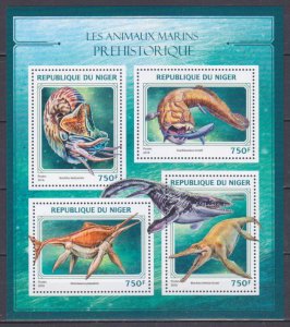 2016 Niger 4432-35KL Prehistoric Sea Animals 12,00 €
