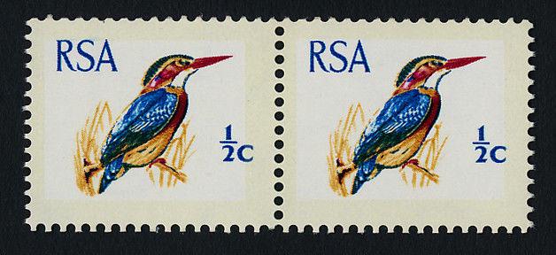 South Africa 351a pair MNH Natal Pigmy Kingfisher