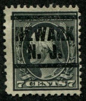 USA SC# 407 Washington, Newark N.J. Precancel