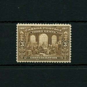 #135 3 cent Confederation 1917 Very Fine MNH Cat $210 Canada mint