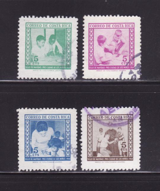 Costa Rica RA20-RA23 Set U Christmas (A)