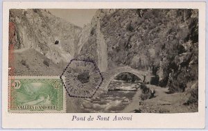 ad8716 - ANDORRA - POSTAL HISTORY - 1946 Maximum Card, San Antonio Bridge-