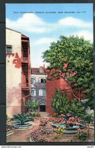 USA Colored PC Old Courtyard French quarter New Orleans Unused 12598