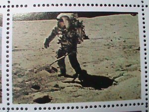 UMM AL QIWAIN STAMP -SPACE AND FIRST MAN ON THE MOON- COMPLETE LARGE CTO SHEET