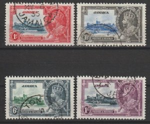 JAMAICA 1935 SG 114/117 USED