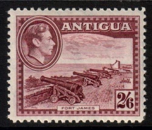 Antigua Scott 92 - SG106a, 1938 George VI 2/6d MH*