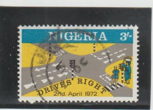 Nigeria  Scott#  283  Used  (1972 Right-Hand Driving)