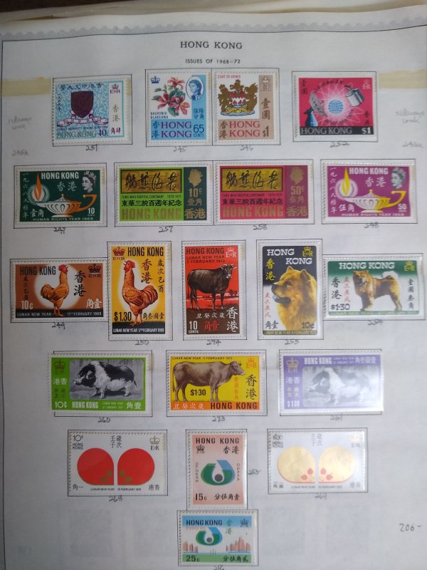 collection on pages Hong Kong to 1993 CV $2100