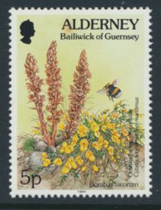 Alderney  SG A64  SC# 74  Flowers   MNH  see scan