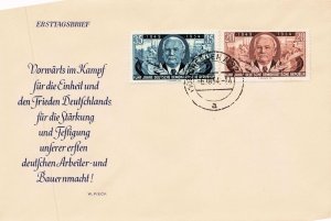 GERMANY  DDR 224-25   FIRST DAY COVER