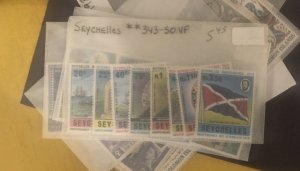 Lot of International Stamps In Glass Scenes Some Have Nice Value