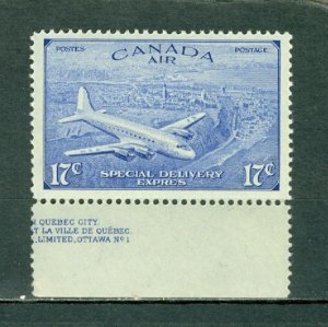 CANADA 1946 AIR MAIL SPECIAL DELIVERY #CE4  MARGIN  STAMP  VF MNH...$11.25