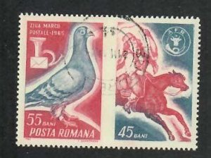 Romania; Scott 1794-1796; 1965; Precanceled; NH; Birds; Complete Set