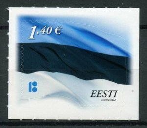 Estonia Flags Stamps 2020 MNH Estonian Flag Reprint National Emblems 1v S/A Set 