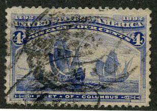 US Scott #233 Used, FVF